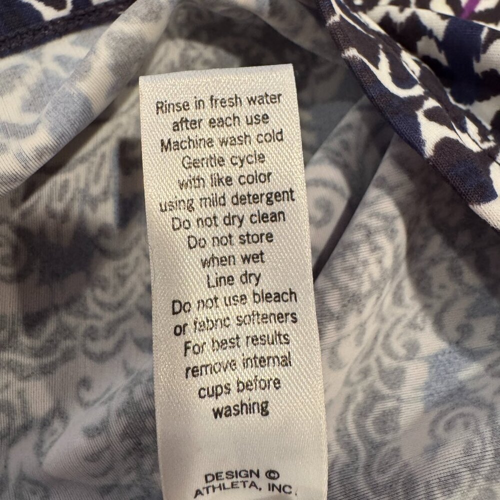 Athleta Bombay Shorebreak Racerback Swim Dress Purple/Gray Size Medium - Picture 8 of 8